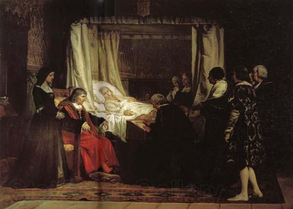 Eduardo Rosales Gallinas The Testament of Isabella the Catholic Germany oil painting art